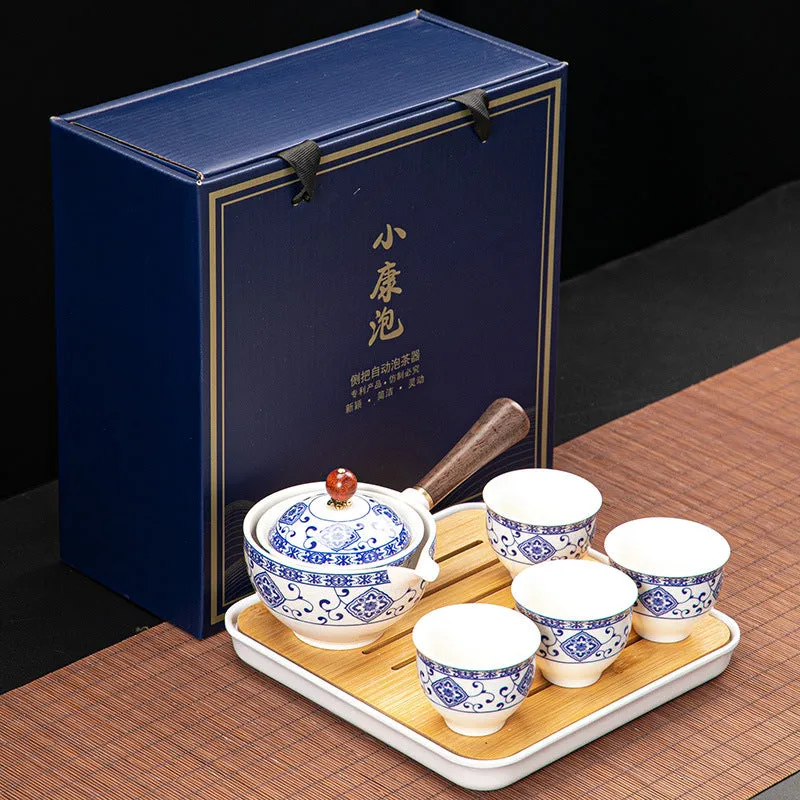 Dongni Simple 360 Degree Rotation Xiaoyao Teapot Tea Set