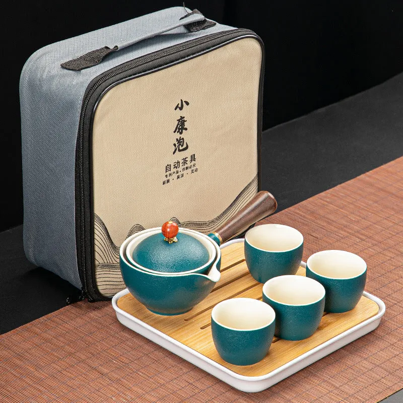 Dongni Simple 360 Degree Rotation Xiaoyao Teapot Tea Set