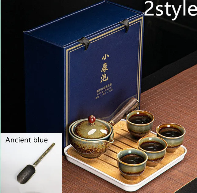 Dongni Simple 360 Degree Rotation Xiaoyao Teapot Tea Set