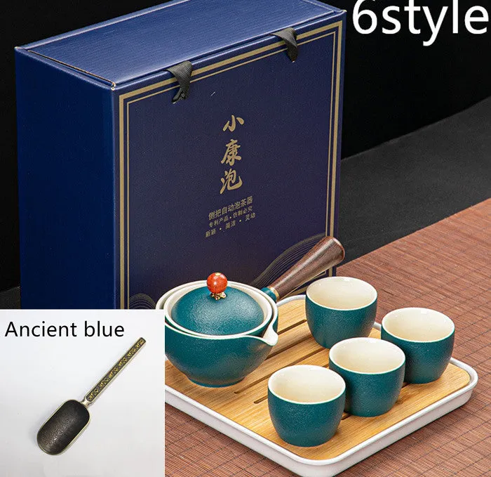 Dongni Simple 360 Degree Rotation Xiaoyao Teapot Tea Set