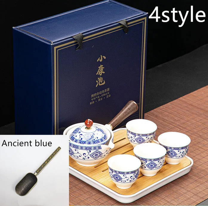 Dongni Simple 360 Degree Rotation Xiaoyao Teapot Tea Set