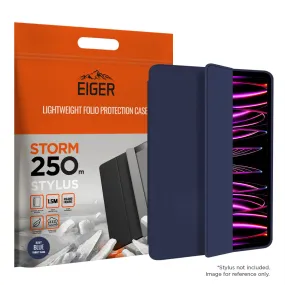 Eiger Storm 250m Stylus Case for Apple iPad Pro 12.9 (2021) / (2022) in Navy Blue