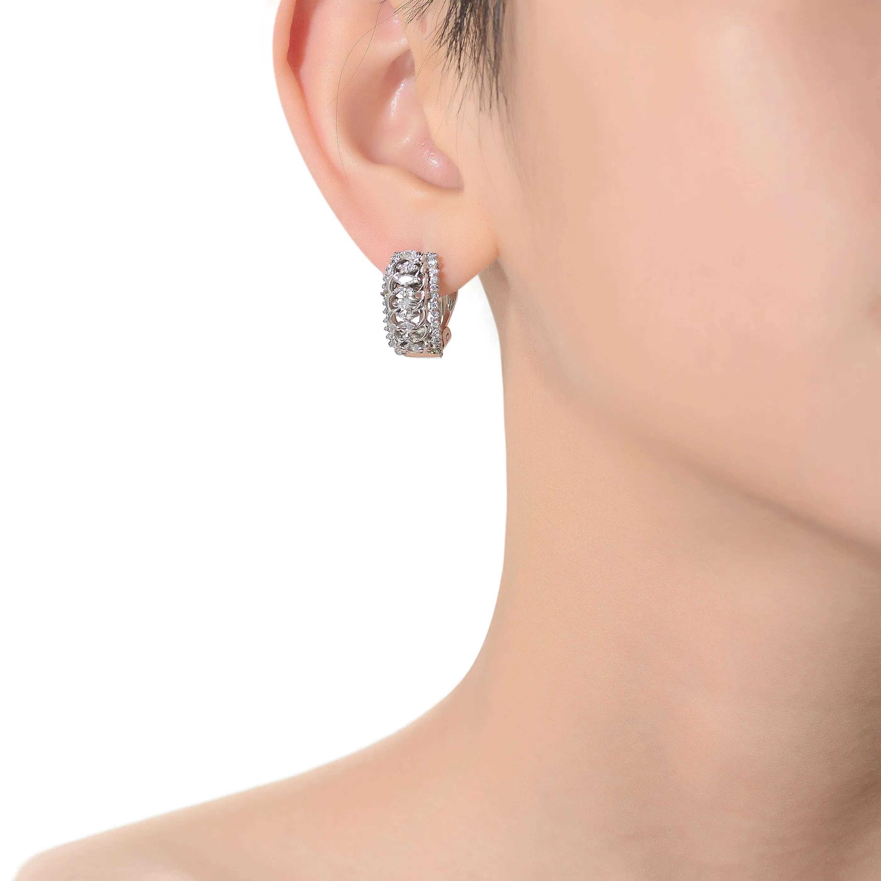Elise Midi Hoop Earrings
