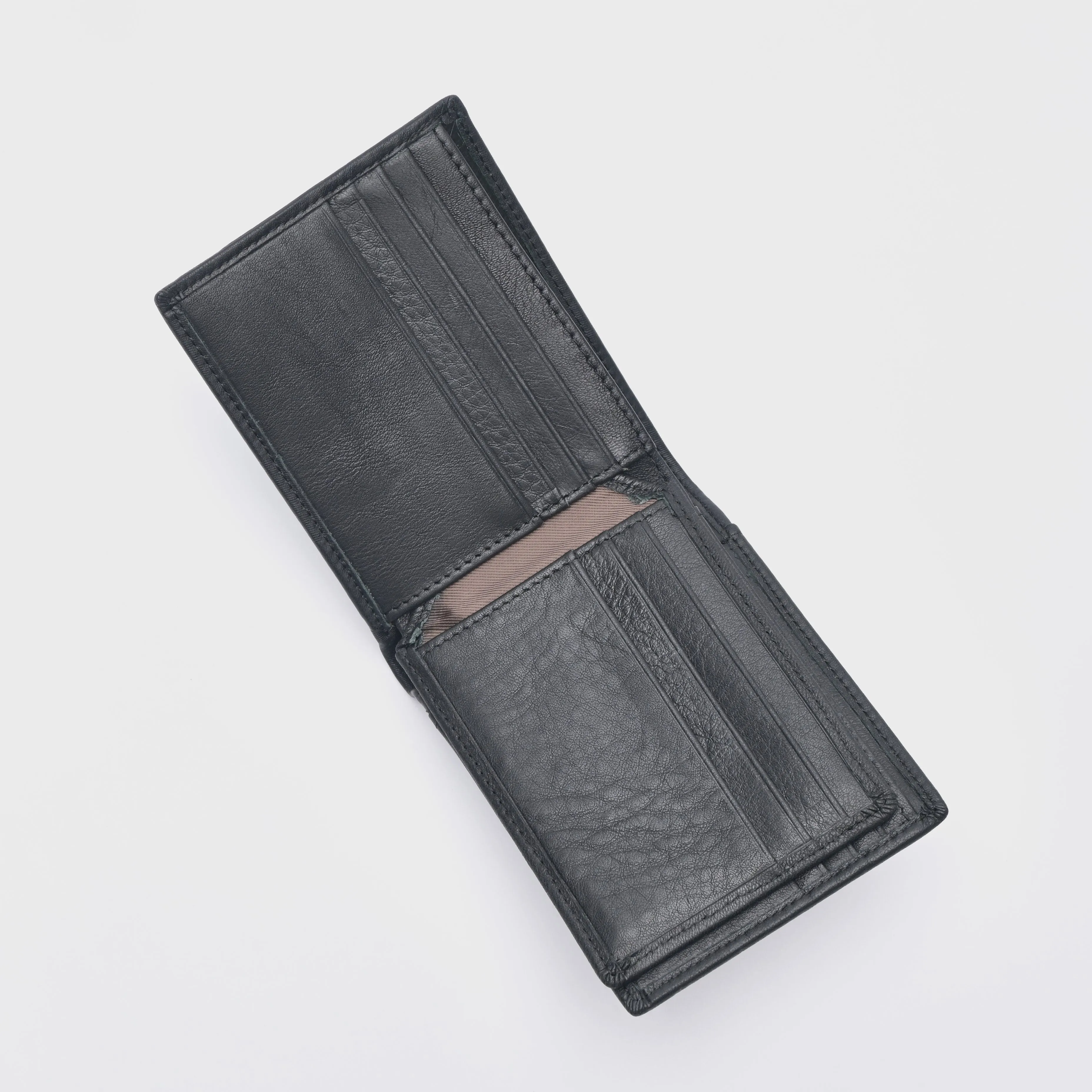 Embross Leather Tri Flod Wallet - TGWT0312LN3MK4