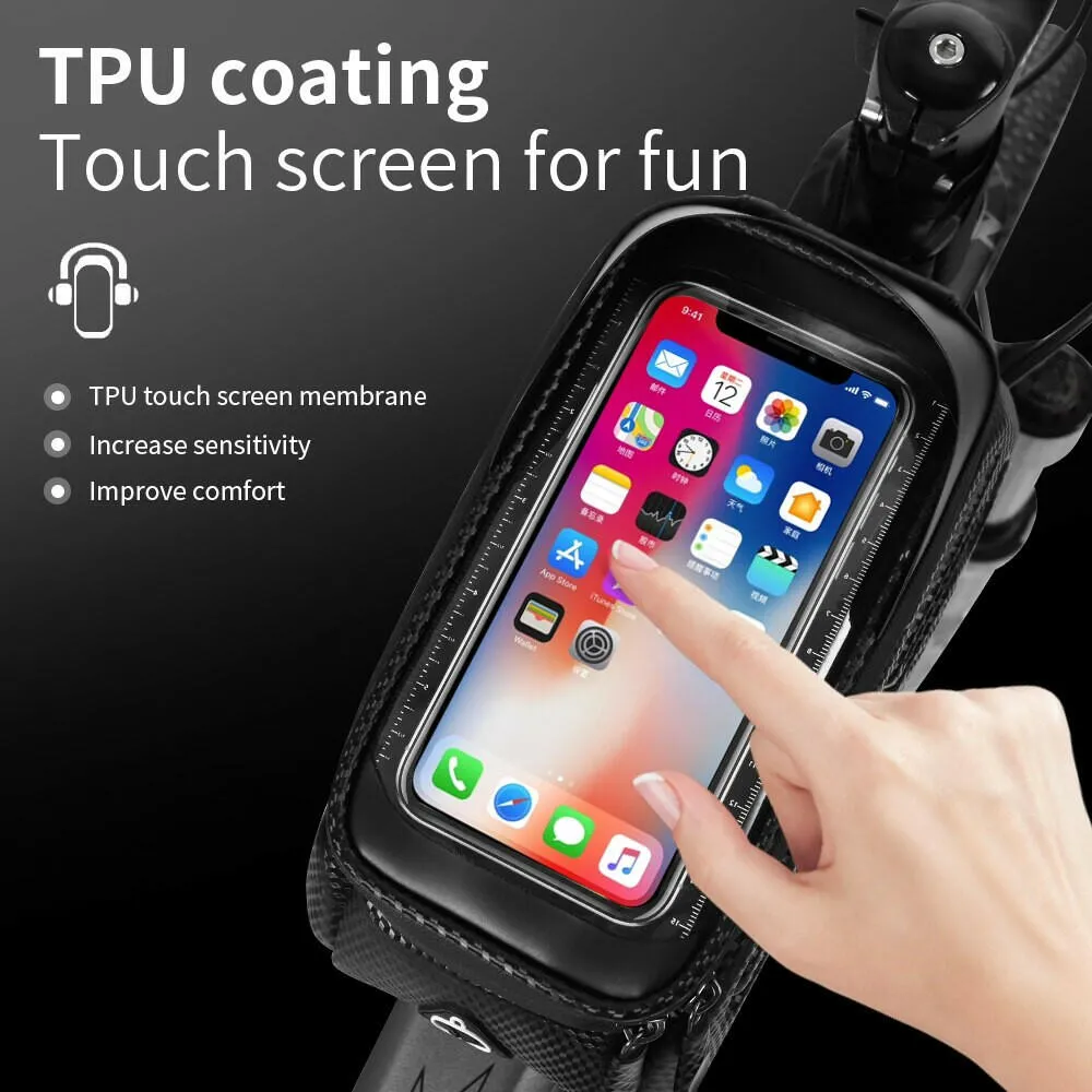 ESLNF Bicycle Bag Waterproof Touch Screen Phone Case Bike Accessories  Cycling Bag Top Front Tube Frame MTB Road Bike Bag