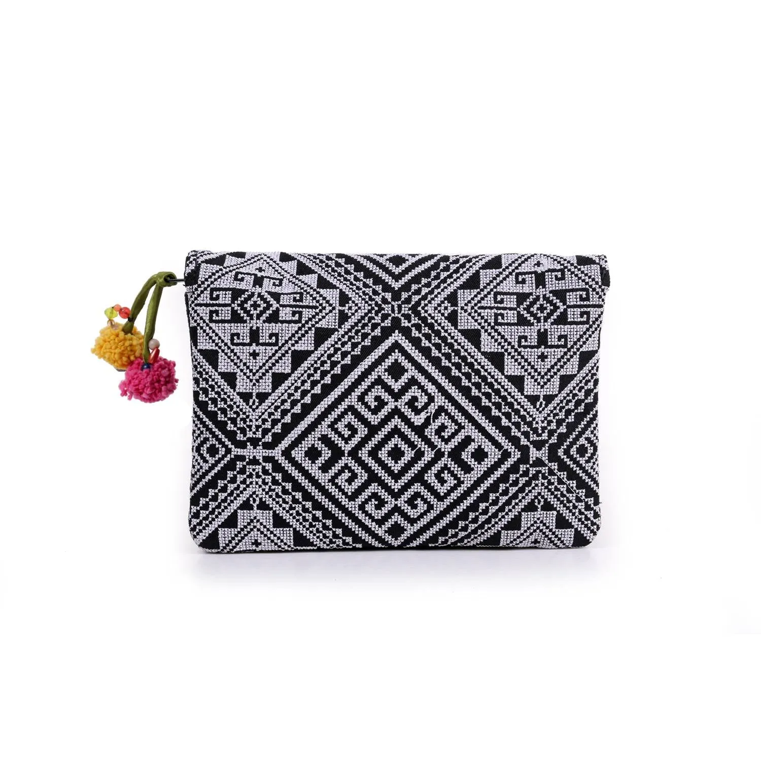 Fernanda Embroidered Convertible Crossbody|Clutch Bag - Thailand