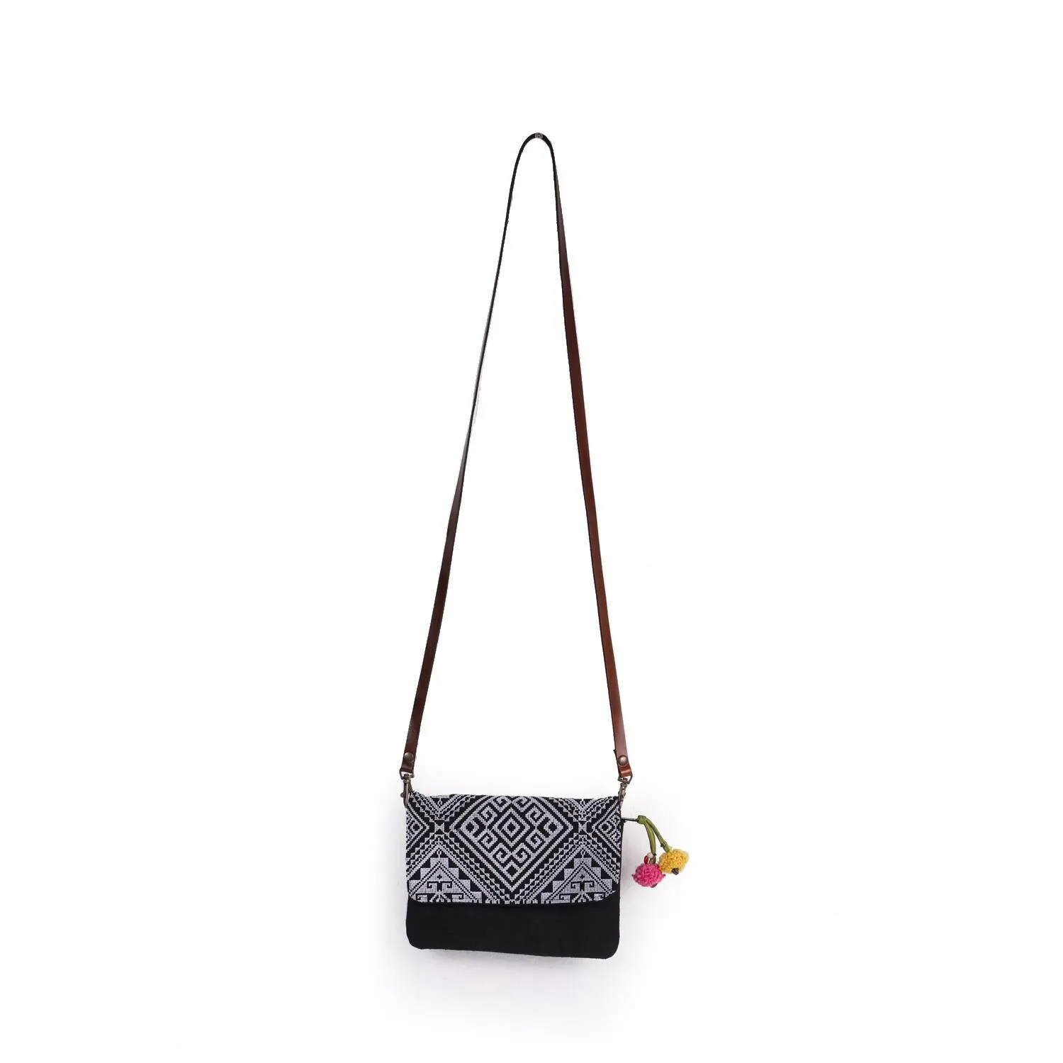 Fernanda Embroidered Convertible Crossbody|Clutch Bag - Thailand