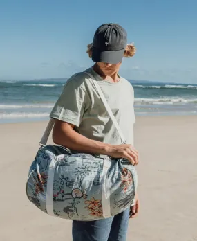 Flamingos Canvas Roll Bag | Sage