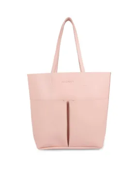 FUR JADEN Pink Solid Tote Bag