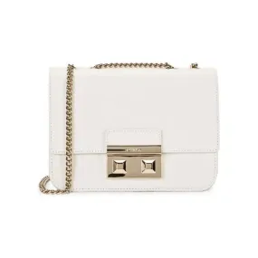 Furla Bella Mini Crossbody Bag - Talco White