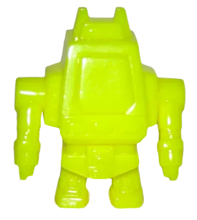 Gargamel Vendor Zero Bot Sofubi Yellow Robot Soft Vinyl Figure Designer Toy