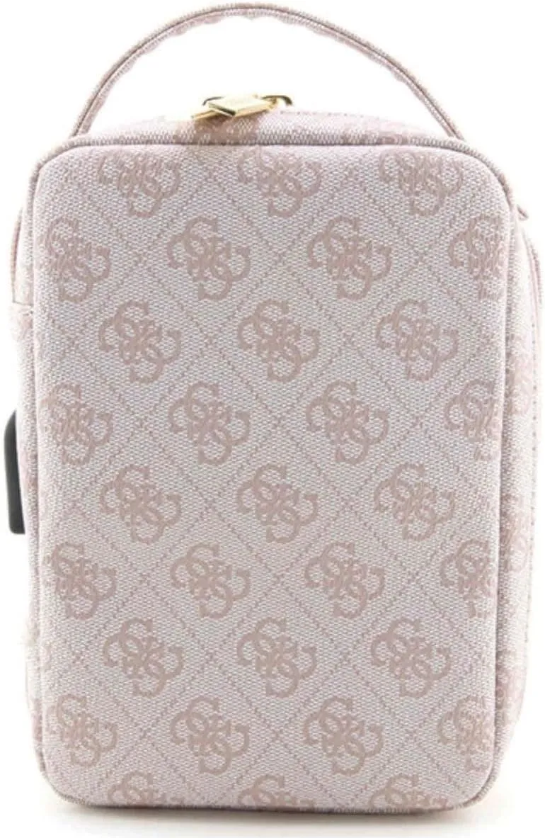 Guess 4G Printed Stripes Organizer Travel Bag Pink - GUHBP4RPSP