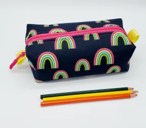 Handmade Pencil Case, Makeup Bag, Handmade Zippered Pouch