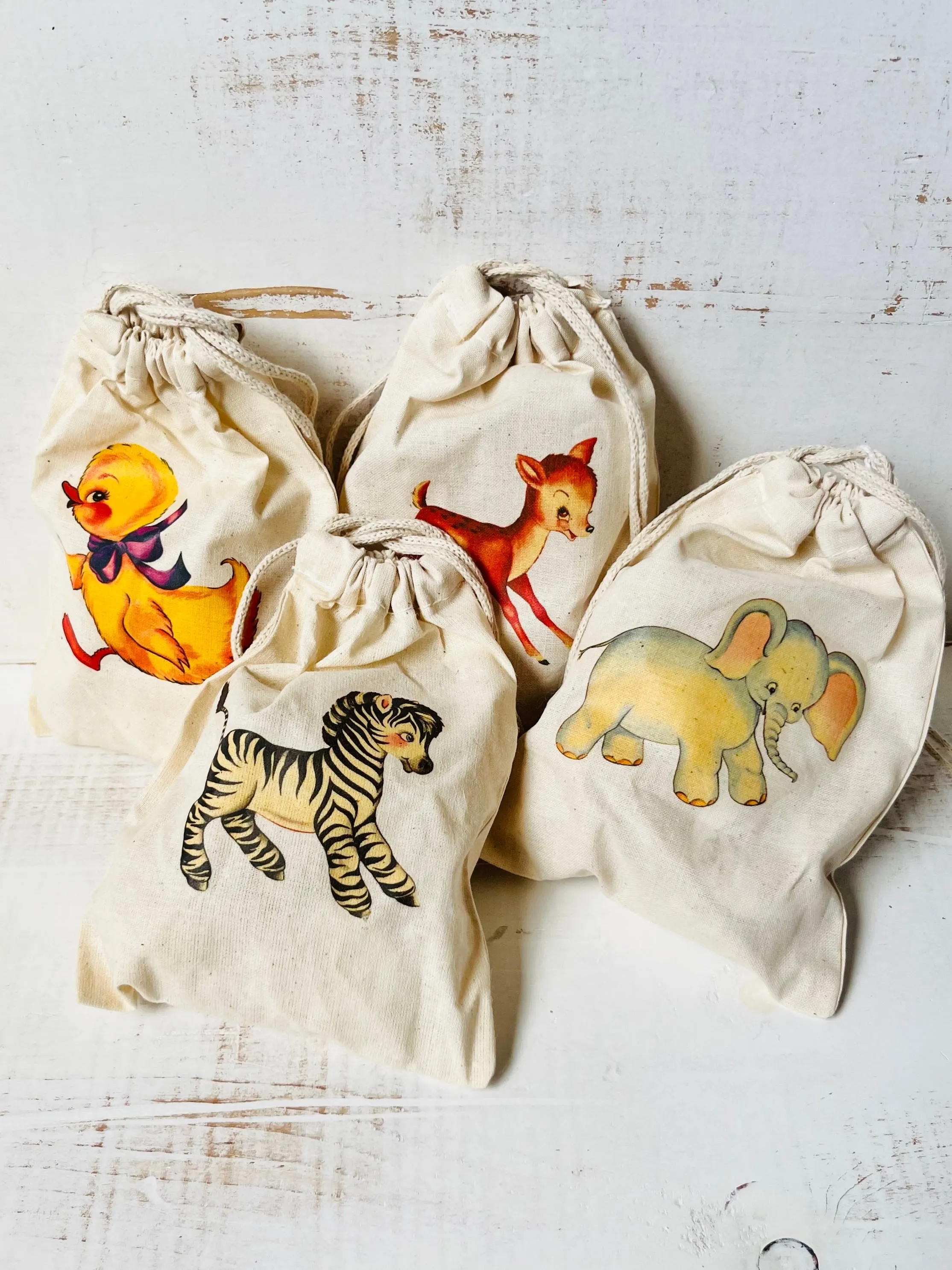 Handmade Retro Vintage Animal Matching Game