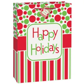 Happy Holidays Jumbo Gift Bag