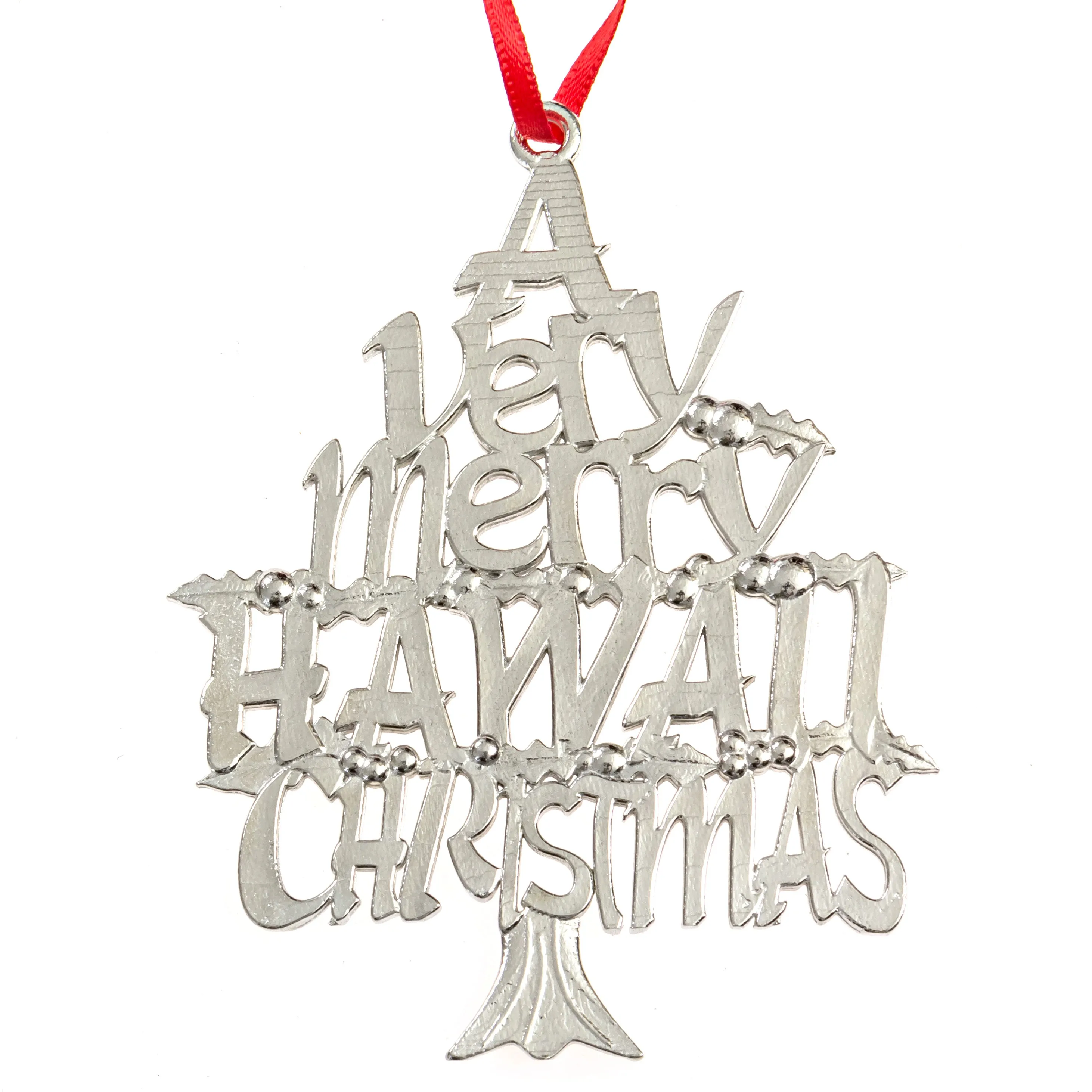 Hawaii Christmas Ornament - Travel Souvenir and Gift - Individual or Gift Set - Mahalo - Ohana - Aloha Surfboard - Pineapple