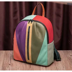 Idaho Leather Colourful Backpack