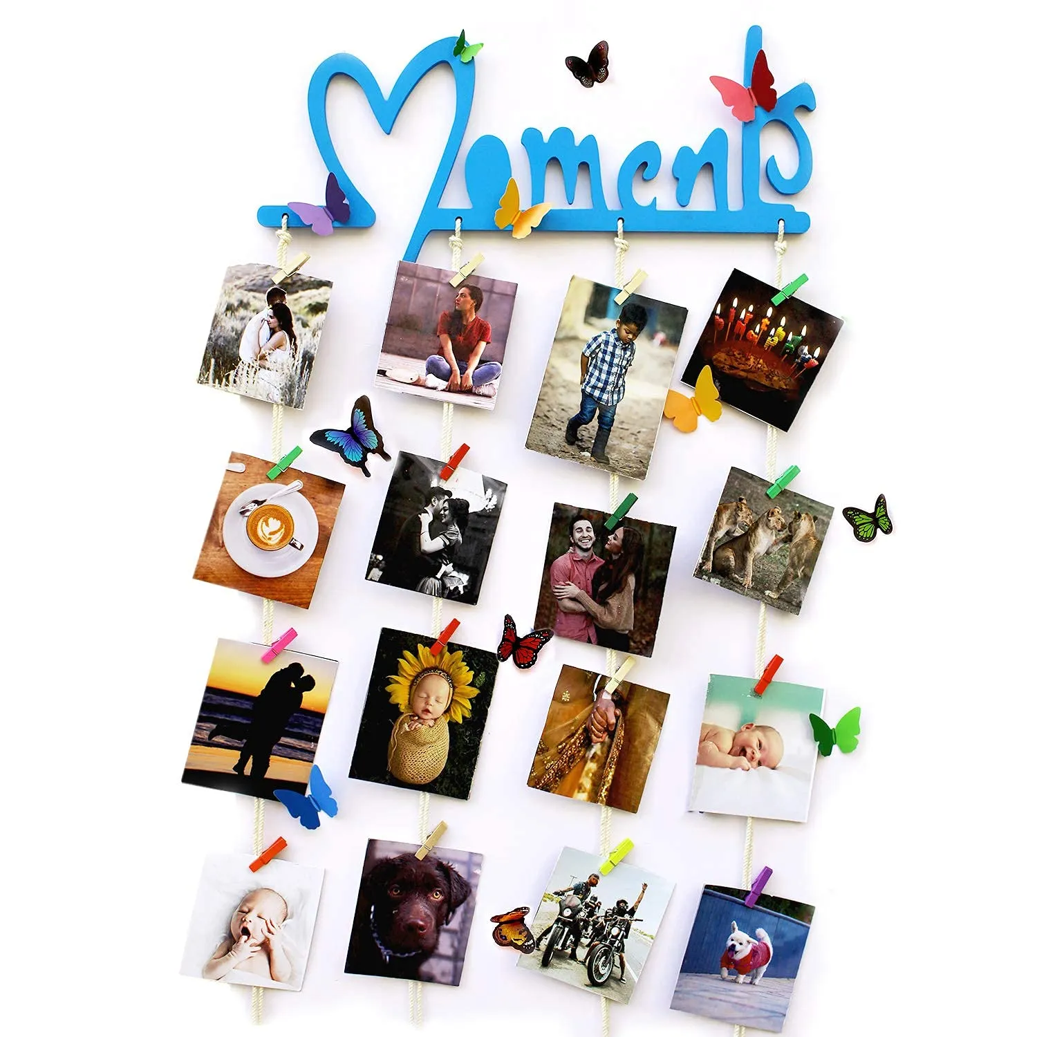 JAAMSO ROYALS Blue Moments photo frame, photo frames for wall decoration, photo frames, photo frame for wall, frames, photo frame set, wall photo frames for home decoration