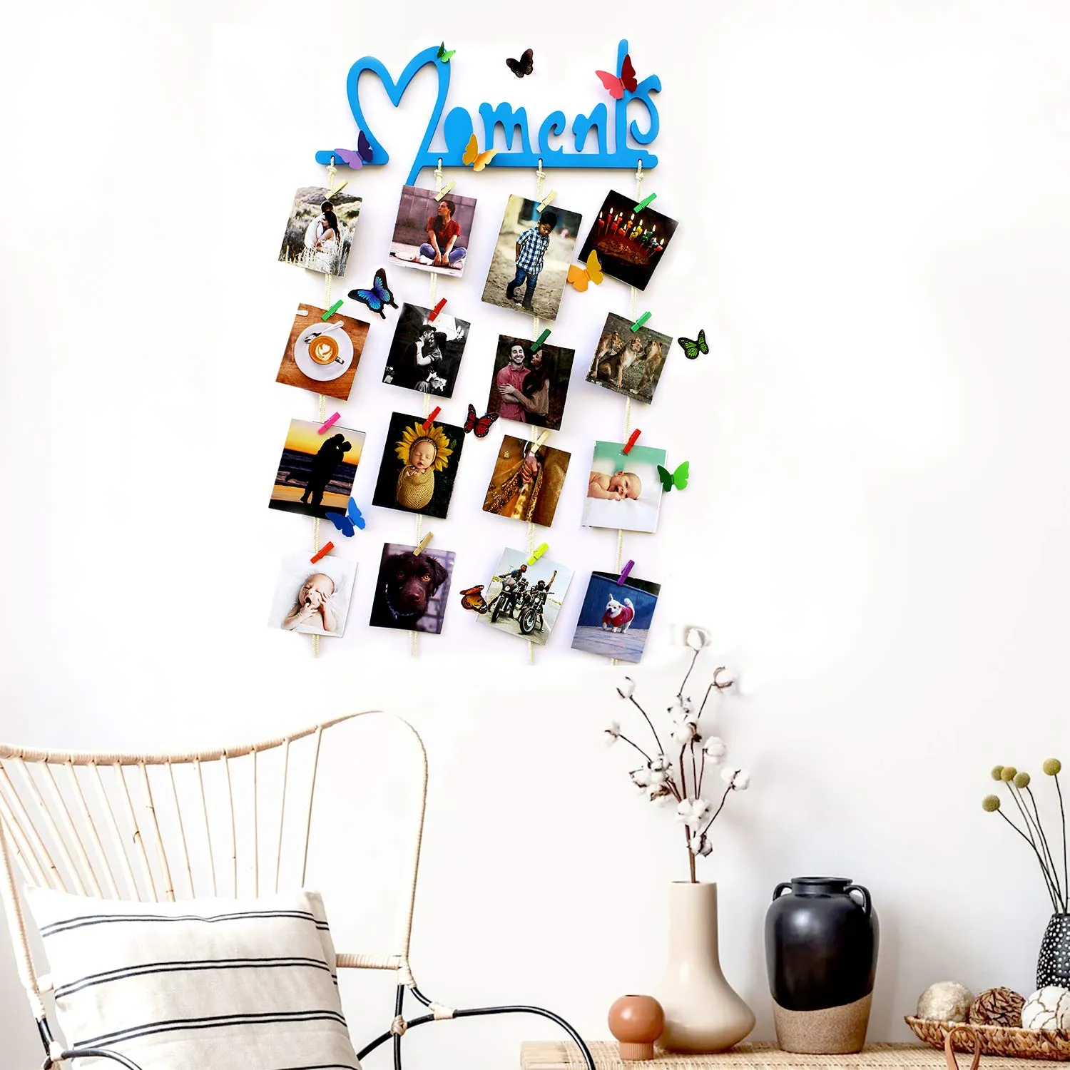 JAAMSO ROYALS Blue Moments photo frame, photo frames for wall decoration, photo frames, photo frame for wall, frames, photo frame set, wall photo frames for home decoration