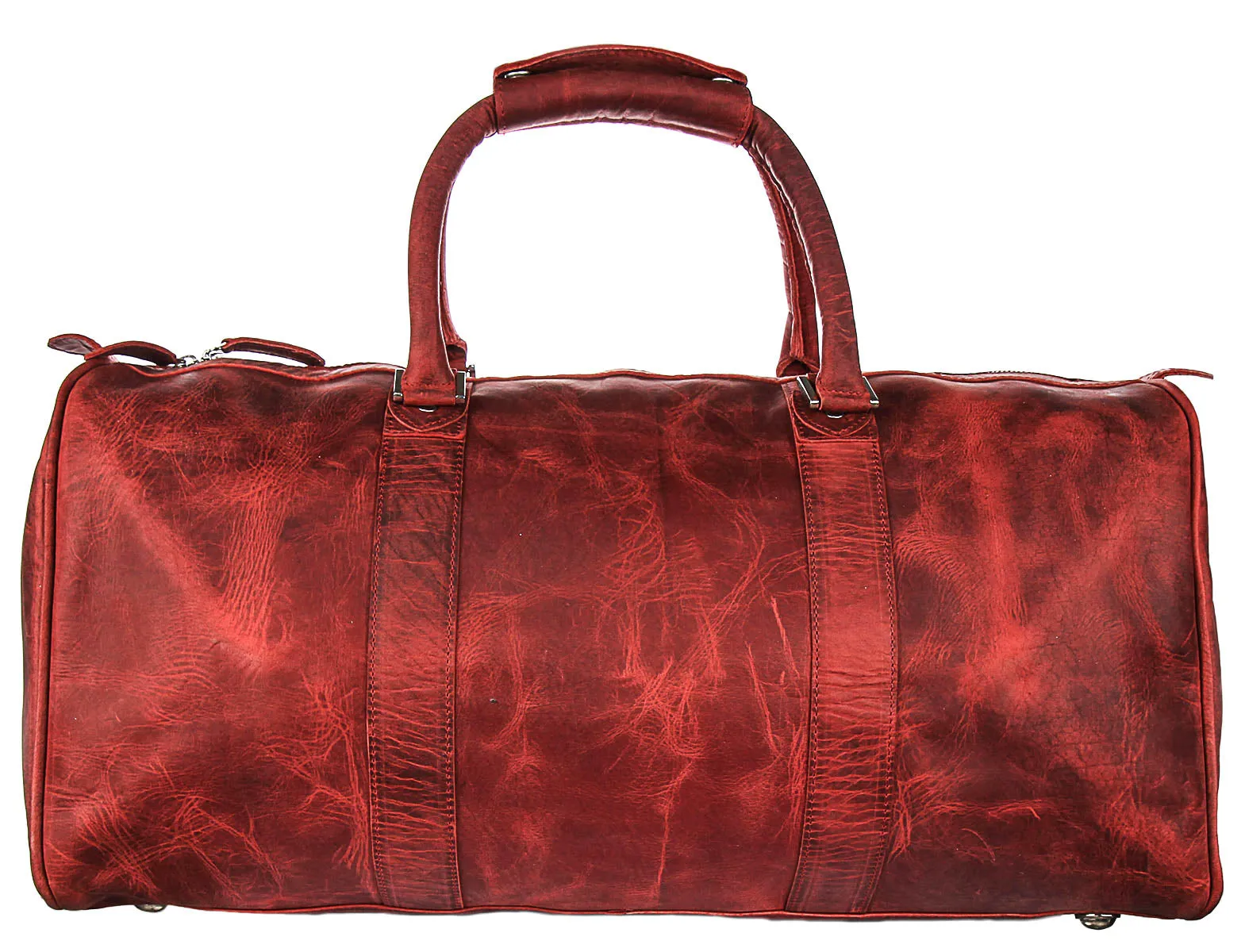 Justinreess England Classic Voyager In Dark Red Duffle Bag