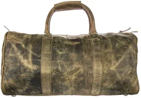 Justinreess England Classic Voyager In Olive Duffle Bag