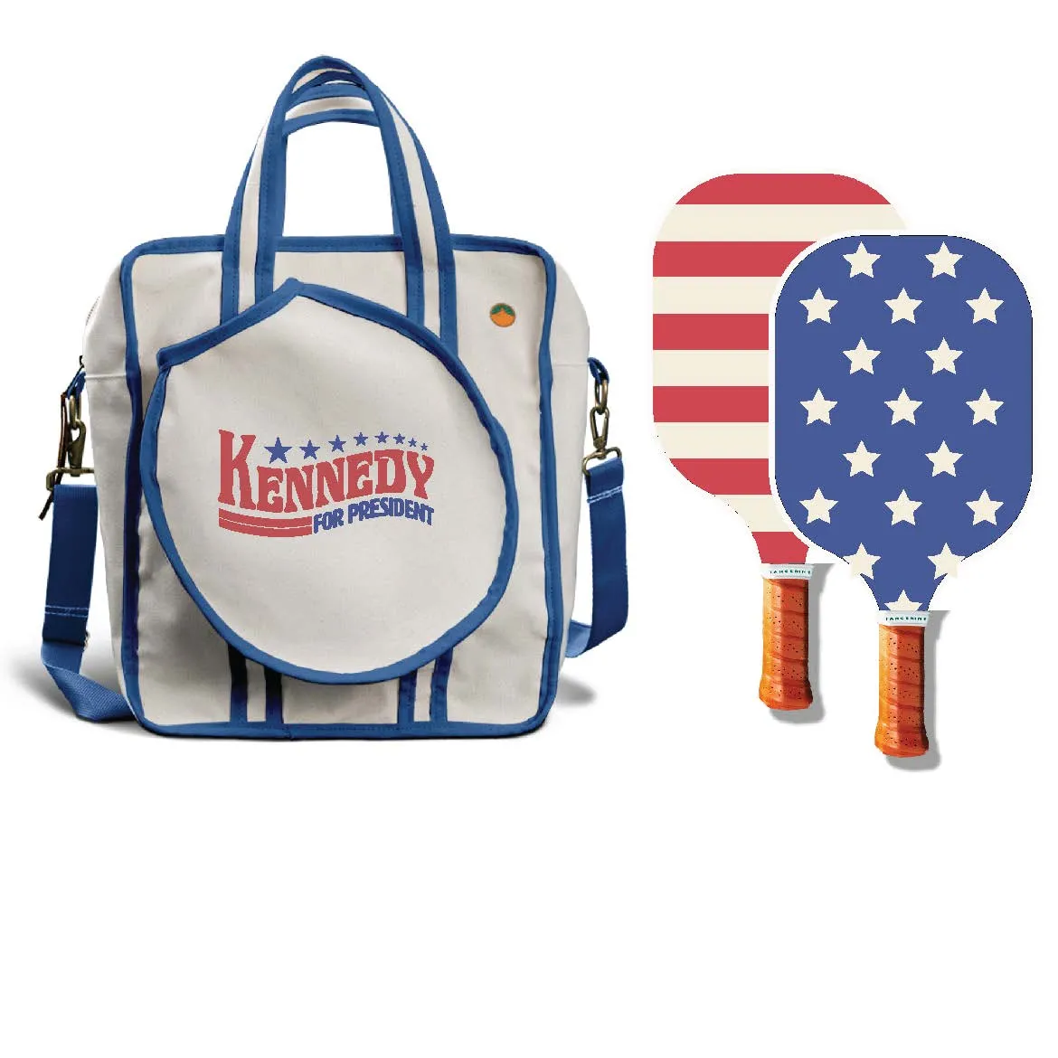 Kennedy for President Vintage - 2 Paddle & 1 Bag Pickleball Set - French Blue | LIMITED EDITION