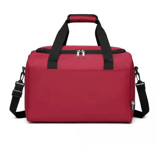 Kono Structured Travel Duffle Bag - Burgundy | Stylish & Functional | Water-Resistant Oxford Cloth