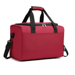 Kono Structured Travel Duffle Bag - Burgundy | Stylish & Functional | Water-Resistant Oxford Cloth