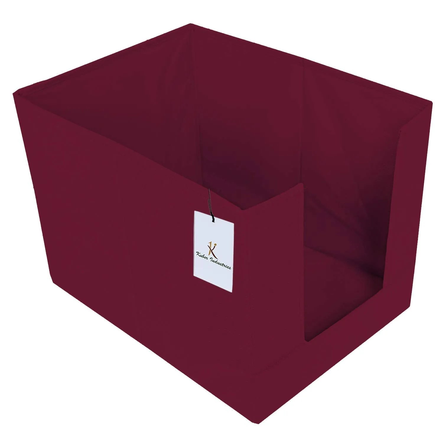 Kuber Industries Non Woven 3 Piece Shirt Stacker and 3 Piece Foldable Rectangle Cloth Saree Stacker Cloth Wardrobe Organizer Wardrobe Organizer (Maroon) -CTKTC038256