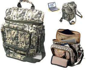 Laptop Computer Backpack Rucksack Bag Camouflage Army Military Luggage School 17inch