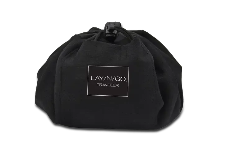 Lay-n-Go 20" Black Men's Toiletry Dopp Kit, Travel Organizer