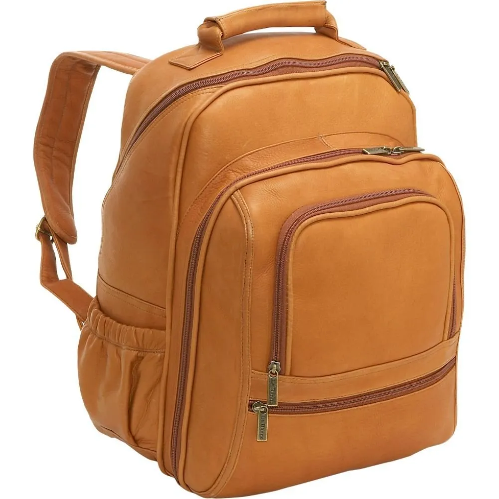 Le Donne Leather Vaquetta Large Laptop Backpack