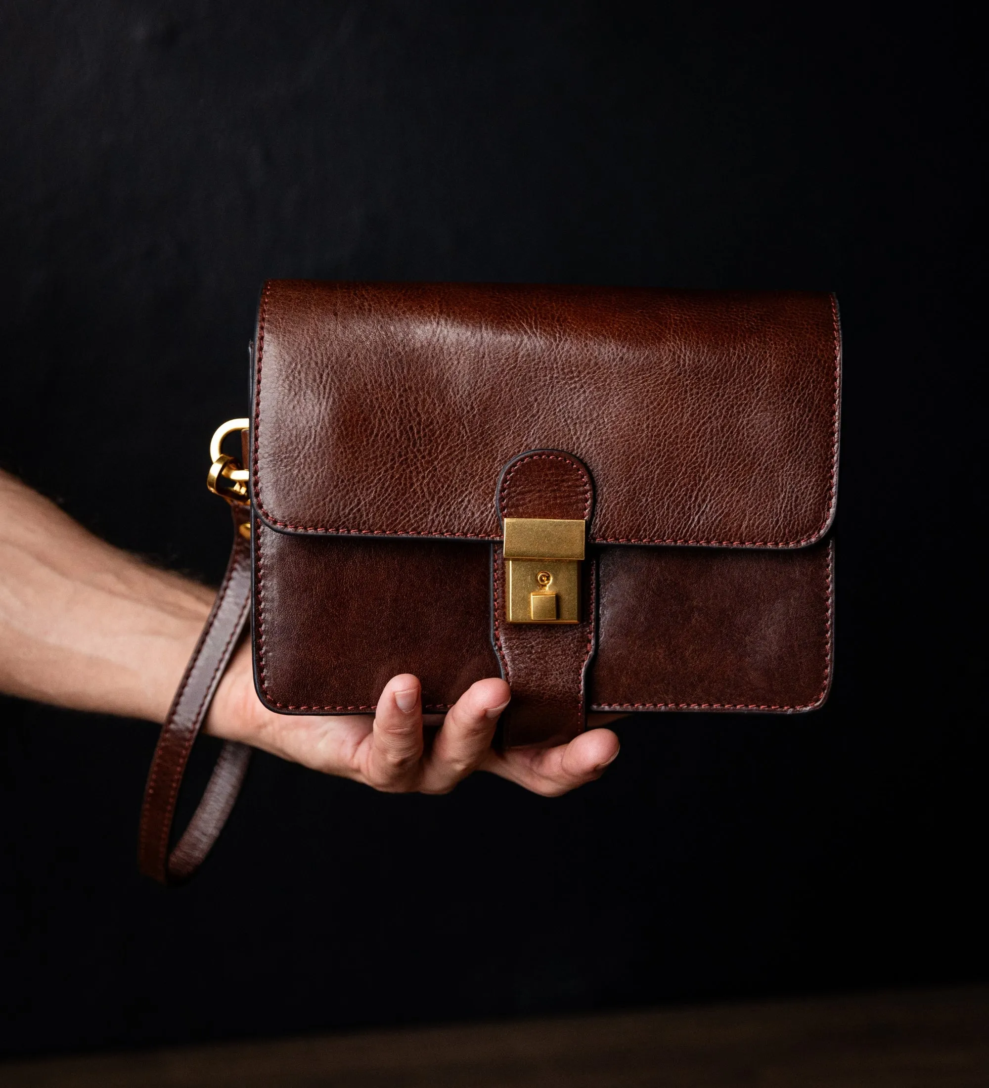 Leather Clutch Purse - The Maltese Falcon