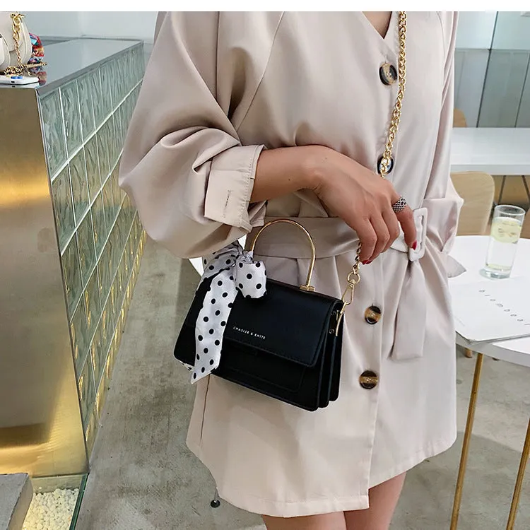 Leather Small Trendy Handbag