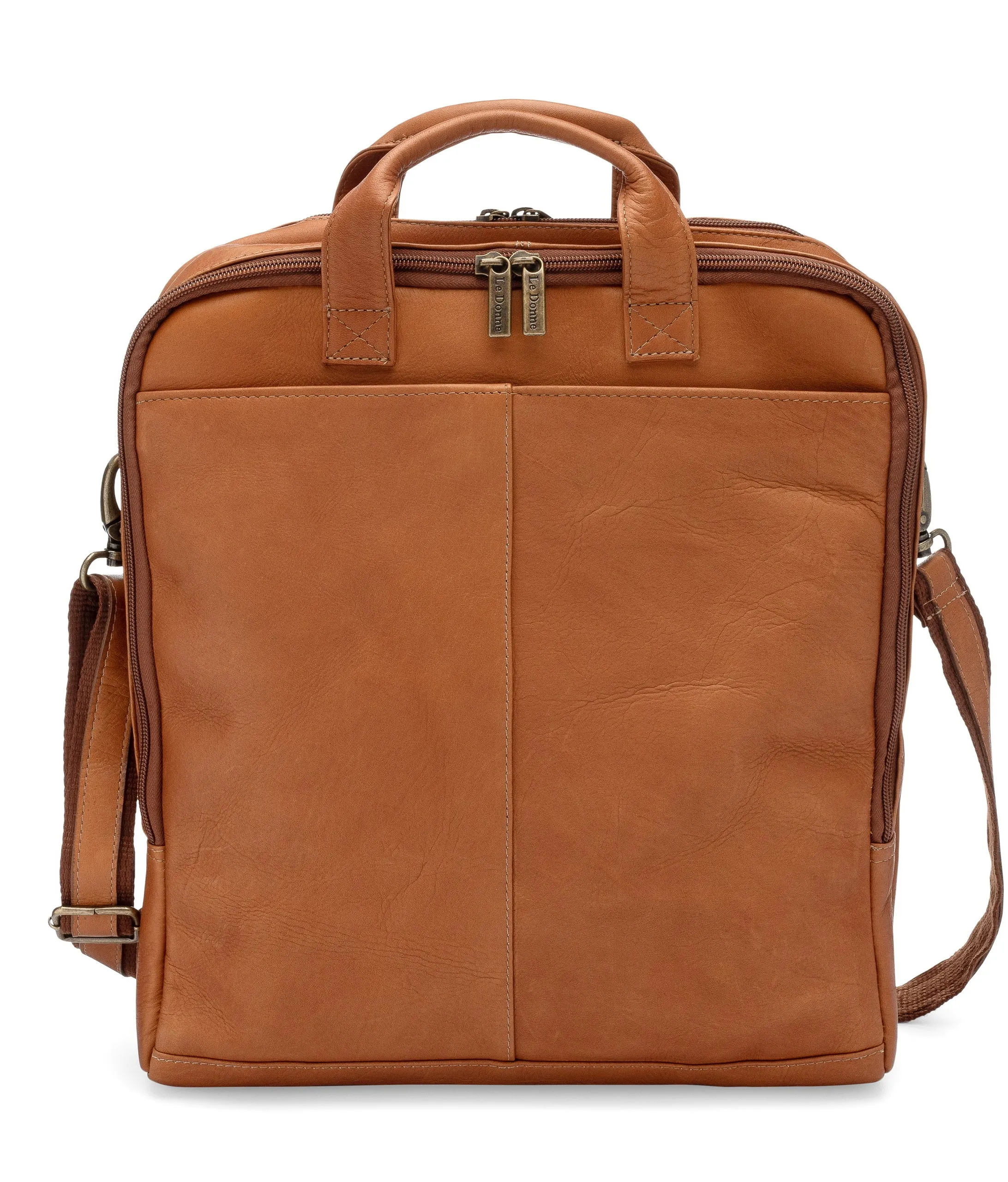 Leather Upton Vertical Laptop Brief