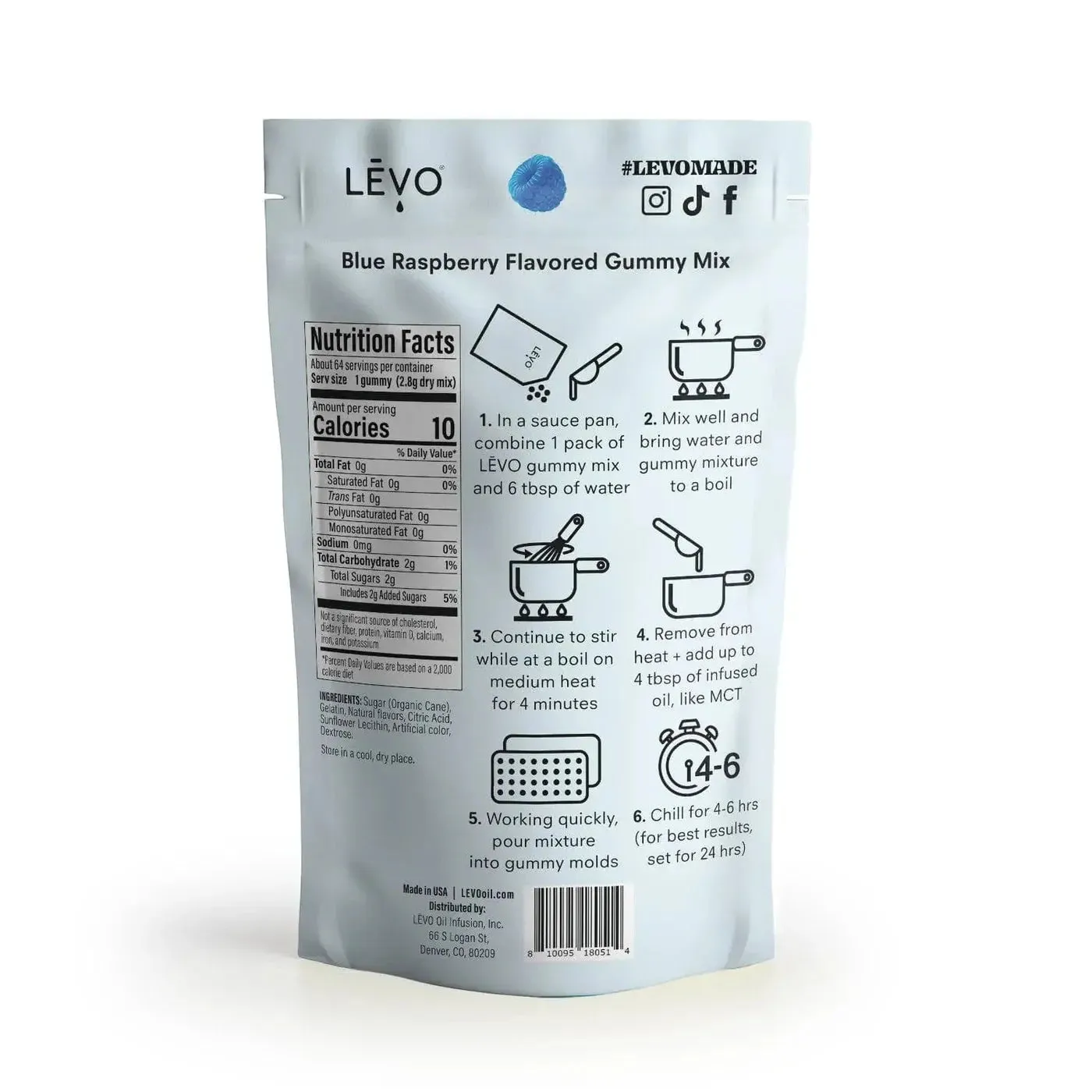 LEVO Gummy Mix - Limited Edition Blue Raspberry