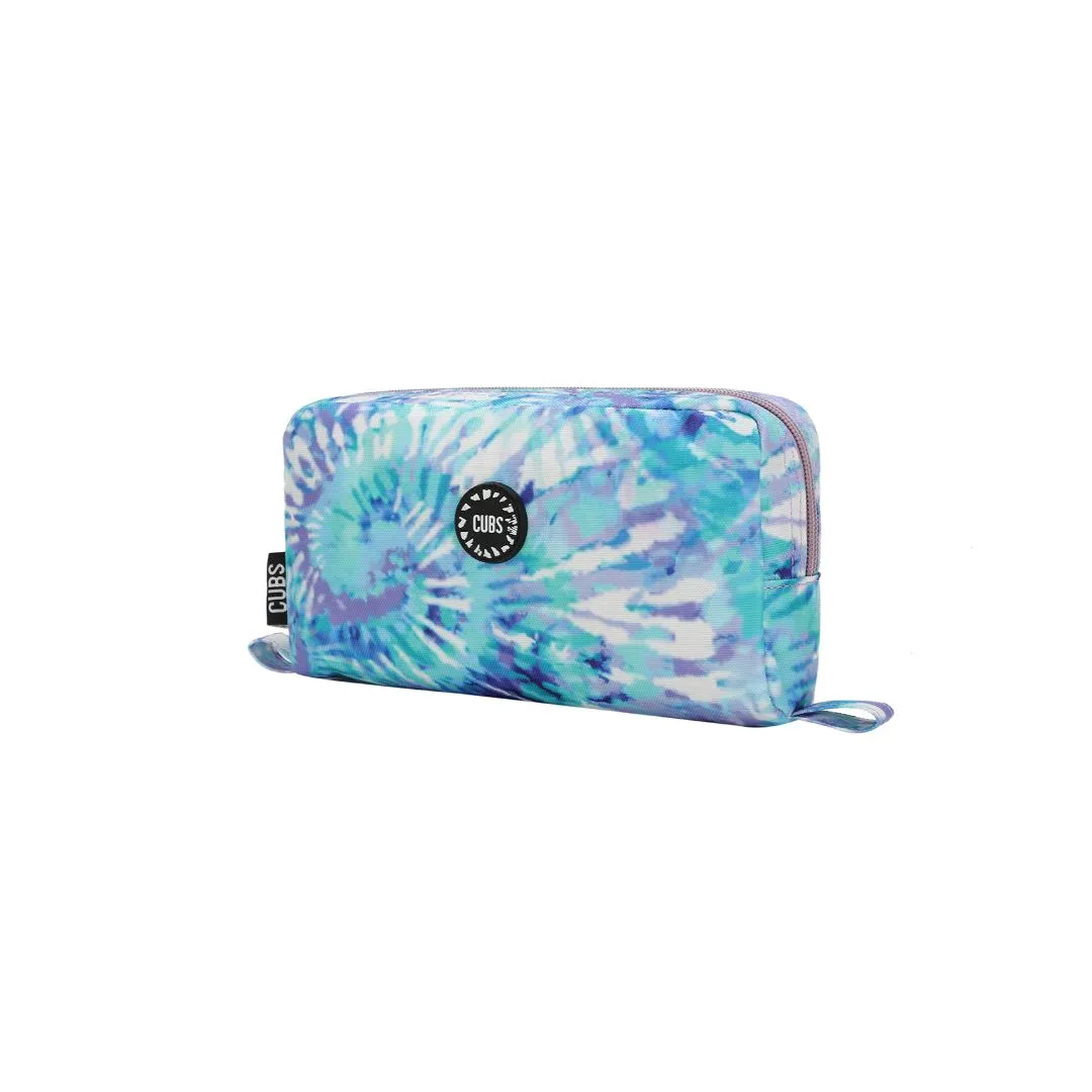 Lilac & Tiffany Blue Tie Dye Pencil Case