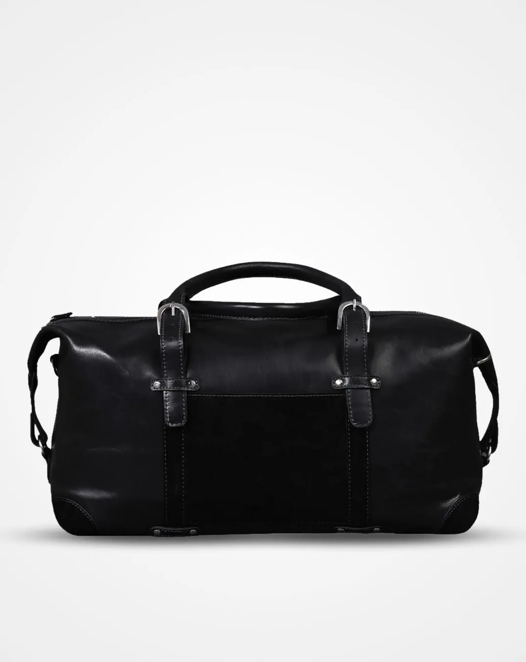 Louis - The Black Leather Duffle Bag