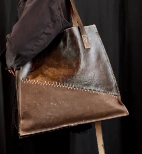 Lozenge Tote |  Choc frisone