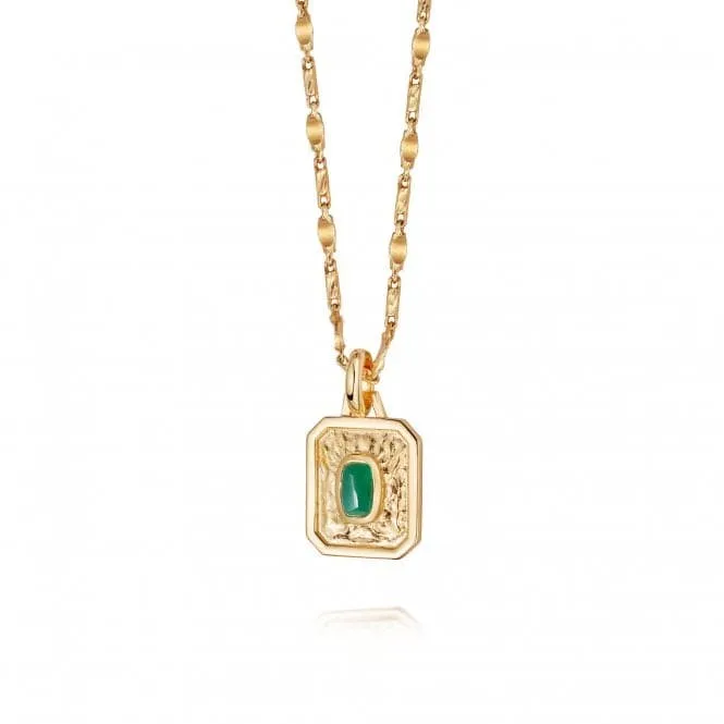 May Birthstone 18ct Gold Plated Necklace BS05_GP