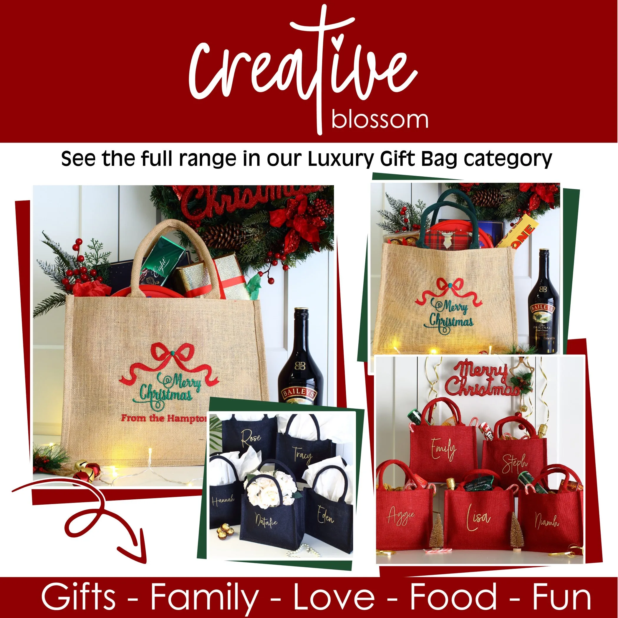 Medium Christmas gift bag