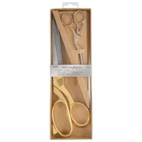 Milward Scissors: Gift Set: Dressmaking and Embroidery (25cm 11.5cm): Gold