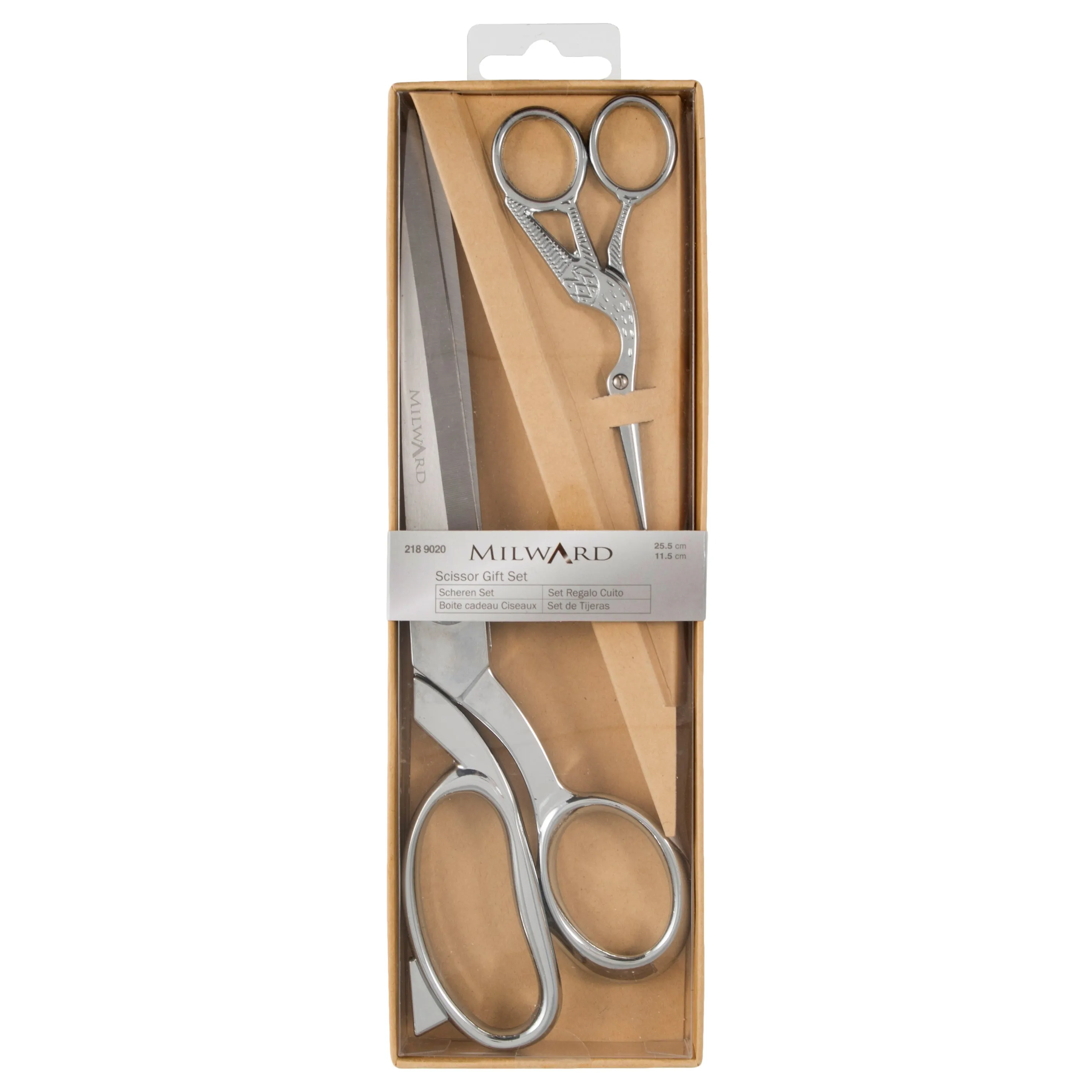 Milward Scissors: Gift Set: Dressmaking and Embroidery (25cm-11.5cm): Silver