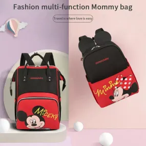 Mommy Baby Mickey Red & Black School Bag 9108