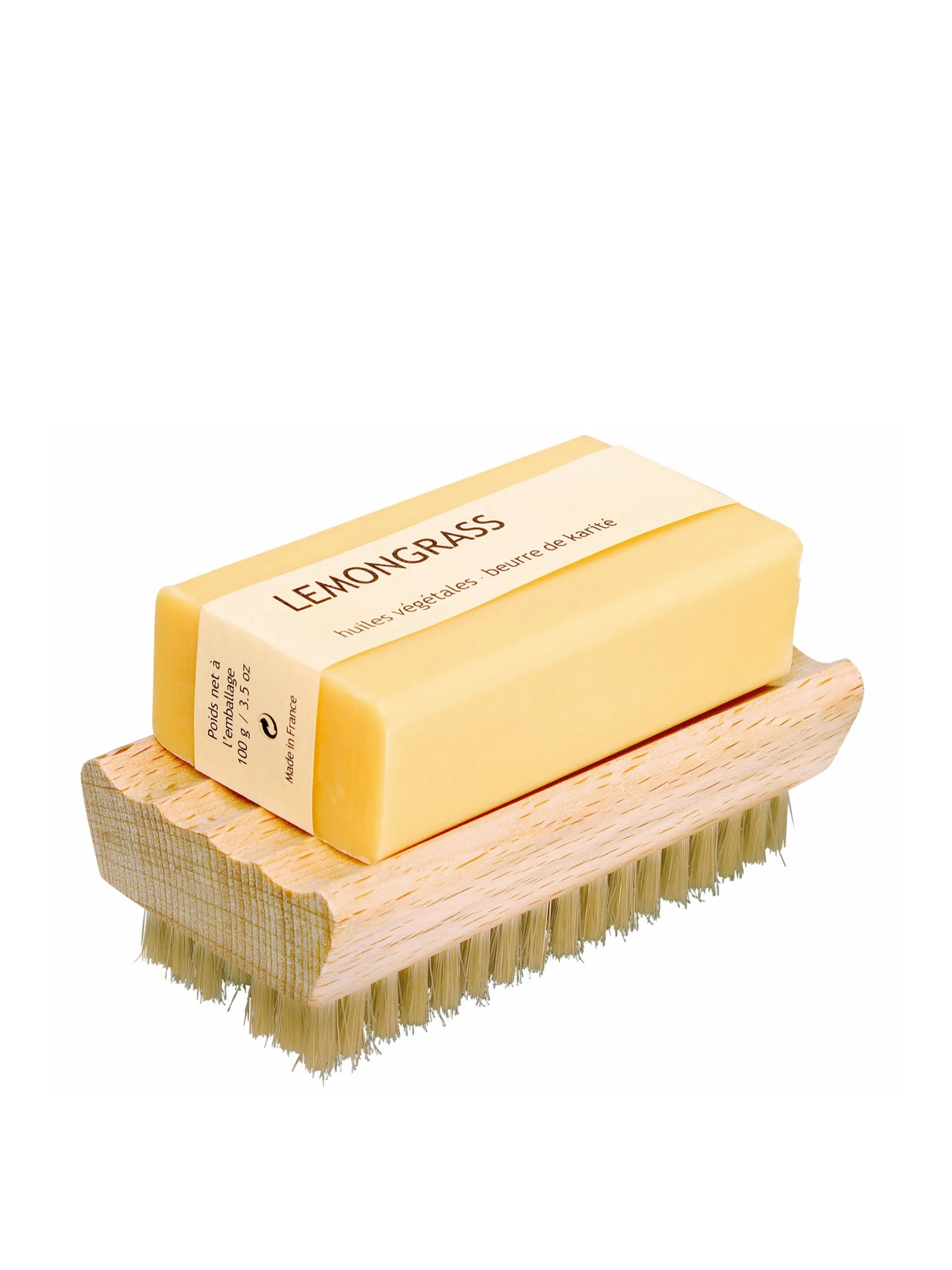 Nailbrush with integral soap dish