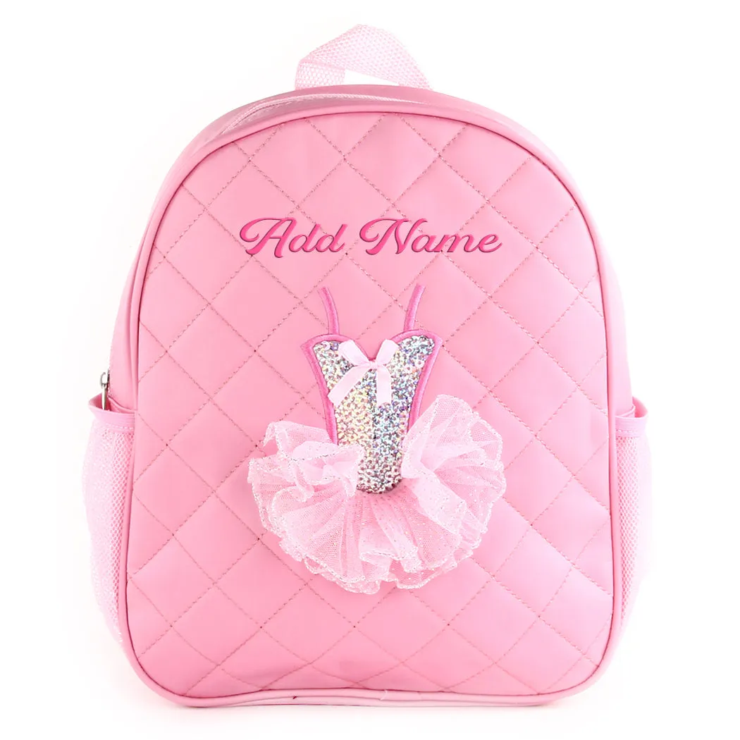 Personalized Embroidered Ballerina Dance Backpack