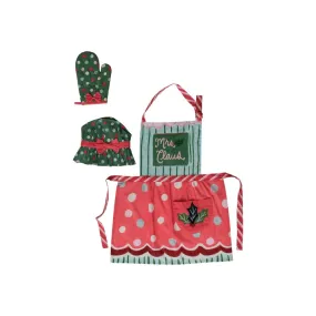 "Mrs Claus" Child Apron Set