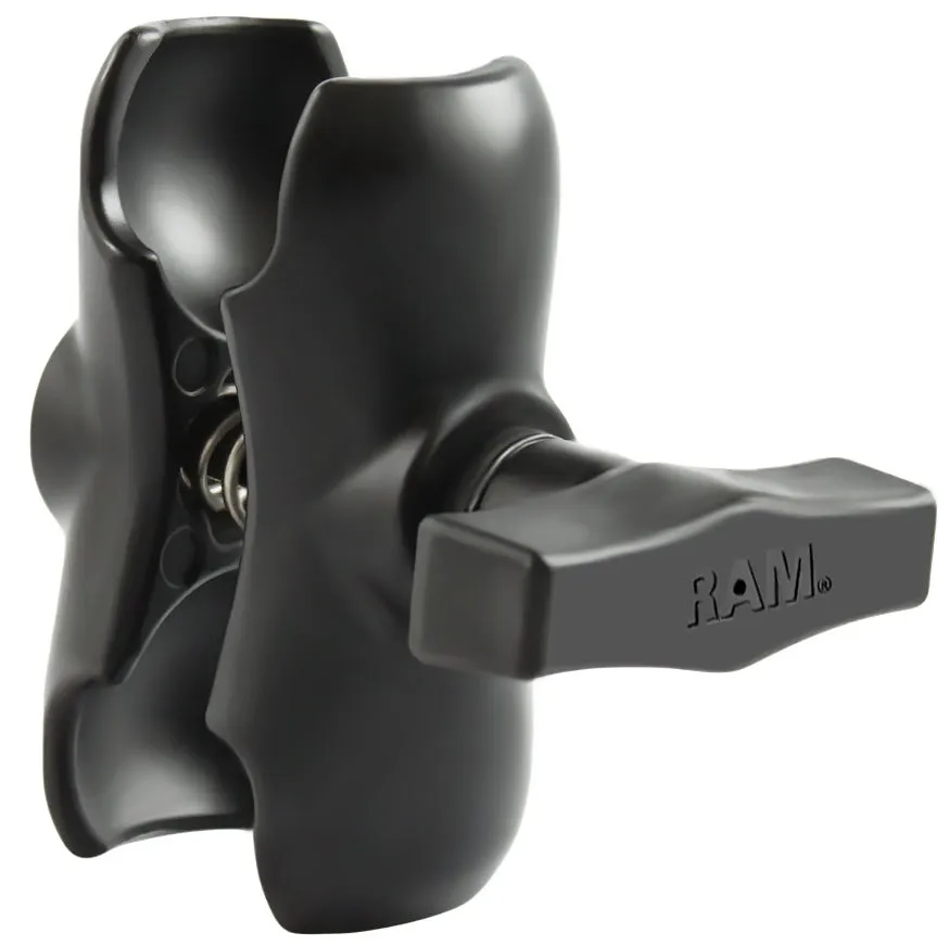 RAM Mounts Short Double Socket Arm for C Size 1.5" Balls (P/N: RAM-201U-B)