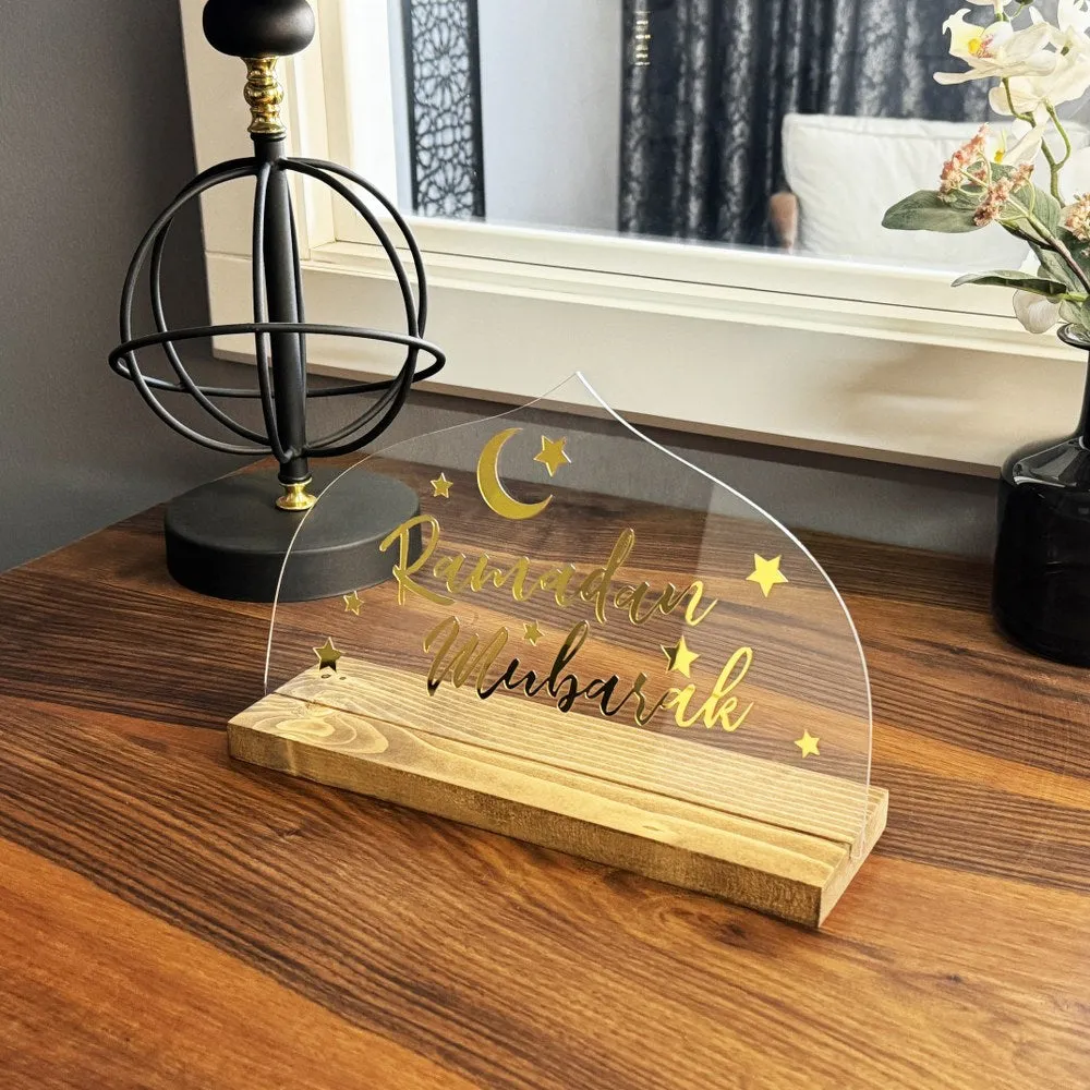 Ramadan Mubarak Islamic Gift Table Decor