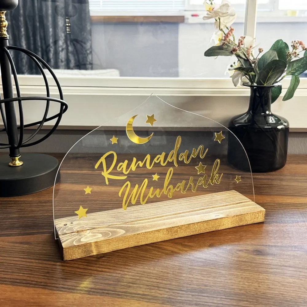 Ramadan Mubarak Islamic Gift Table Decor